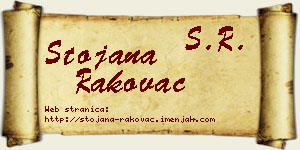Stojana Rakovac vizit kartica